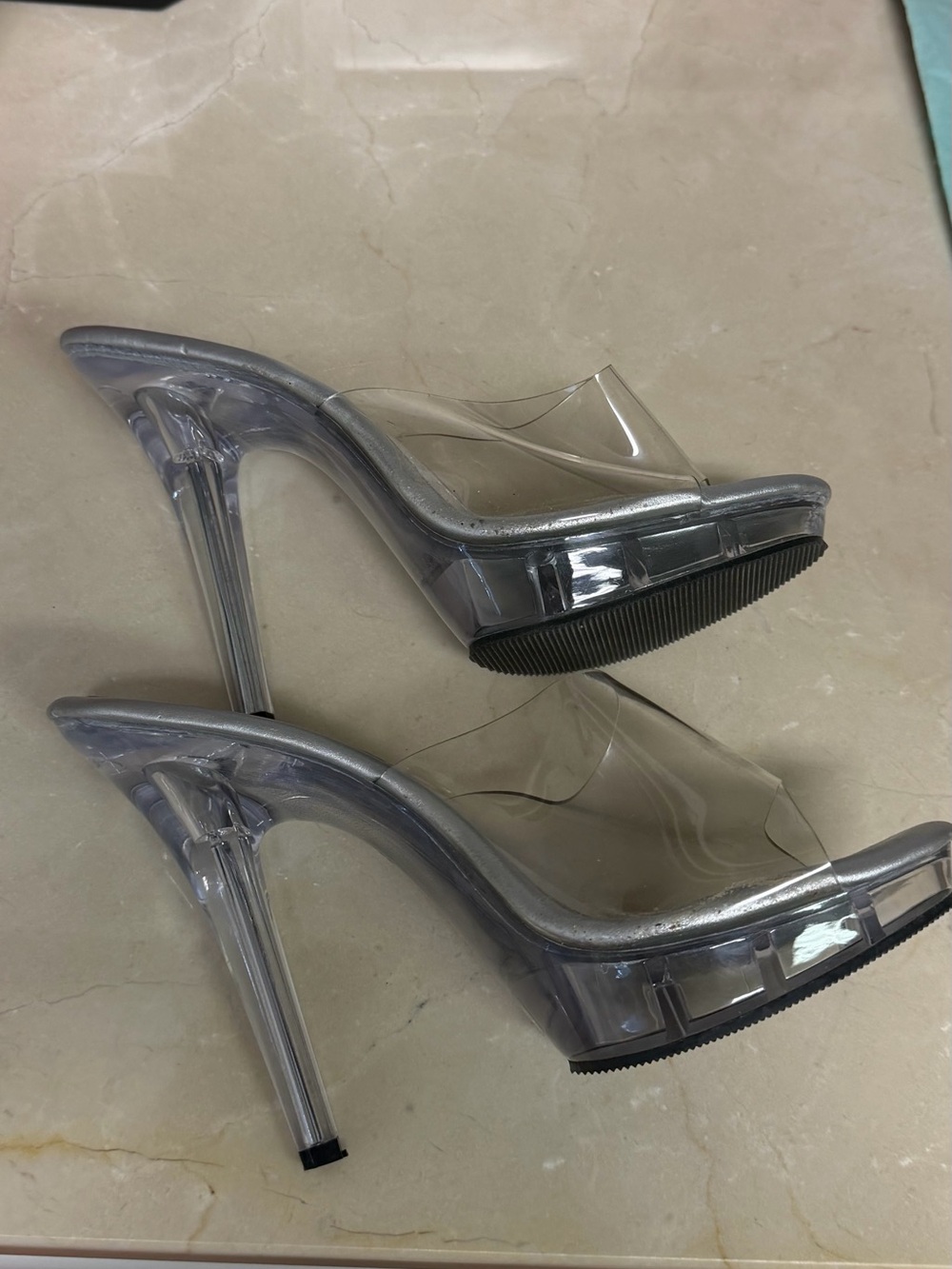 Clear PVC Heels